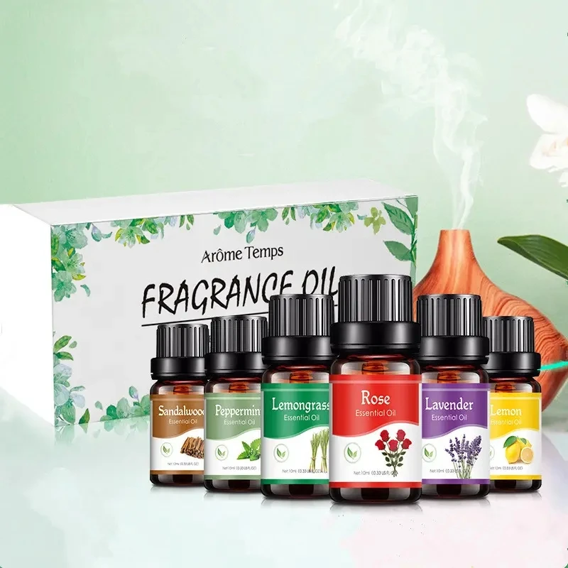Multi Purpose 10ML Essential Oil For Humidifier Aroma Diffuer Rose Lemongrass Lavender Lemon Scent Essential Oils
