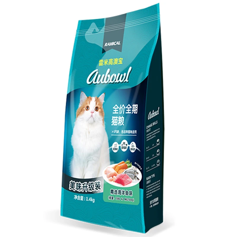 Китайский завод оптовая продажа уход за домашними животными с высоким содержанием белка вкусный вкус органический опал цельная фаза корм для кошек 1 4 кг сухой