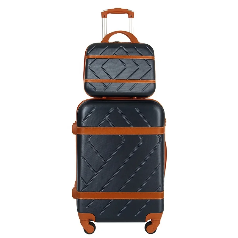 most popular cheap abs luggage set 5 pcs travel trolley china luggage factory