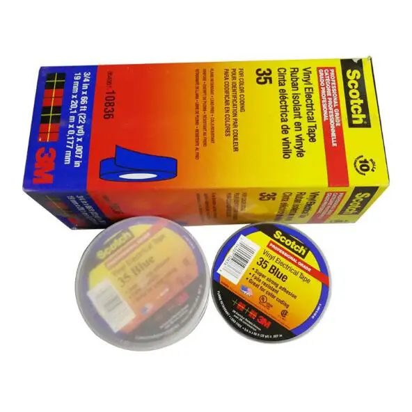 
High Quality Black Scotch Super 33 Vinyl Electrical Insulation Tape Super 33+, 19mm*20.1m 