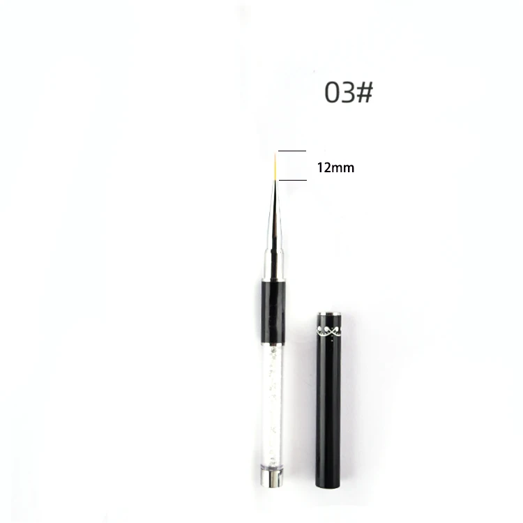 High Quality Acrylic Manicure Brush Multi Function Nylon Nail Art Brush Set