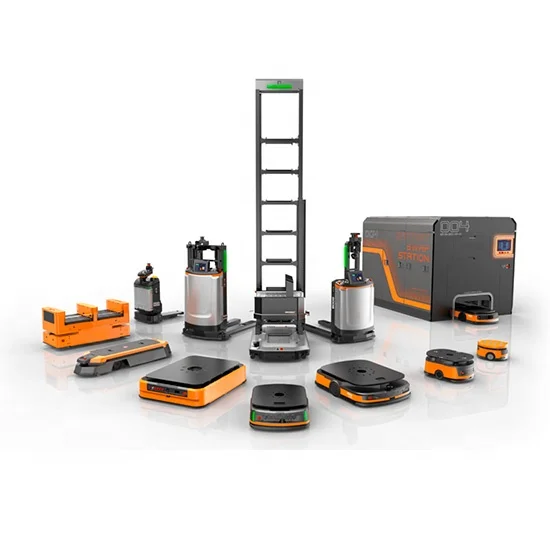 3000 Kg Weight Bearing Robot Wheel Automated Guided Vehicles Four Way Stacker Vna Electric Forklift Agv