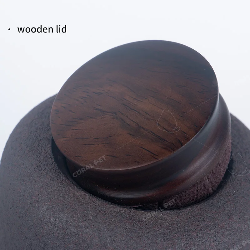 Coral Pet Animal Urna Wood Lid Vintage White Ceramic Urns For Pets Cremation Ashes Keepsake Large Tin Pet Urns
