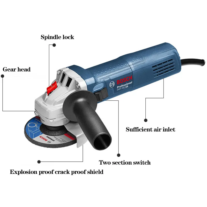 Variable Speed Electric Angle Grinder Attractive Price 660w 100mm Cutting and Polishing GWS7 100ET 2800 9300 1 Years 1.8(kg) OEM (1600350174194)