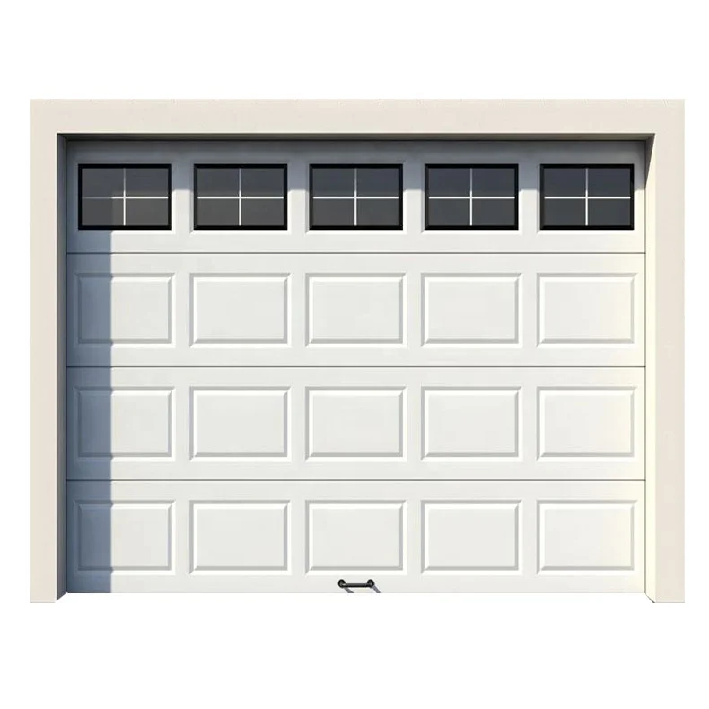 American Style Villa Luxury Aluminum Panel Classic Wood Grain Electric Garage Door Wood Texture