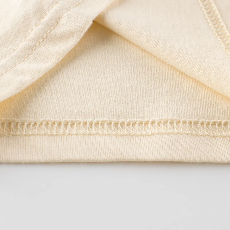 140 Grams Anti-Pilling Letter Apricot 100% Cotton Knitted Short Sleeve Boys T Shirts