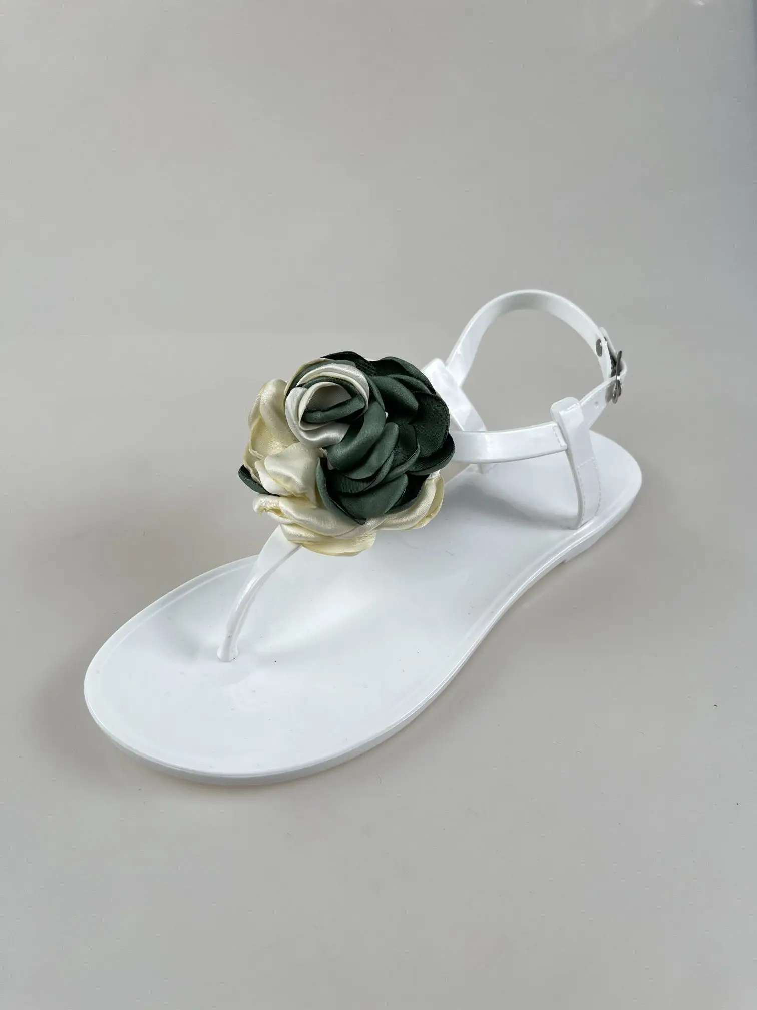 Sandalias Shoes Flat Pvc Fashion Fancy Summer Rhinestone Sandals For Women And Ladies Jelly boots