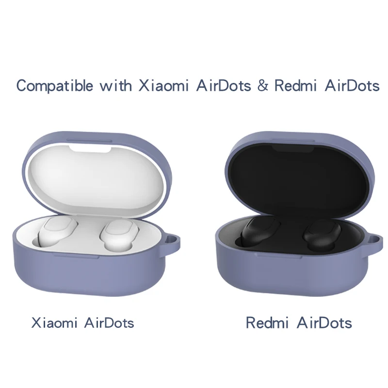 Защитный силиконовый чехол с анти-потерянный крюк для xiaomi redmi airdots наушников