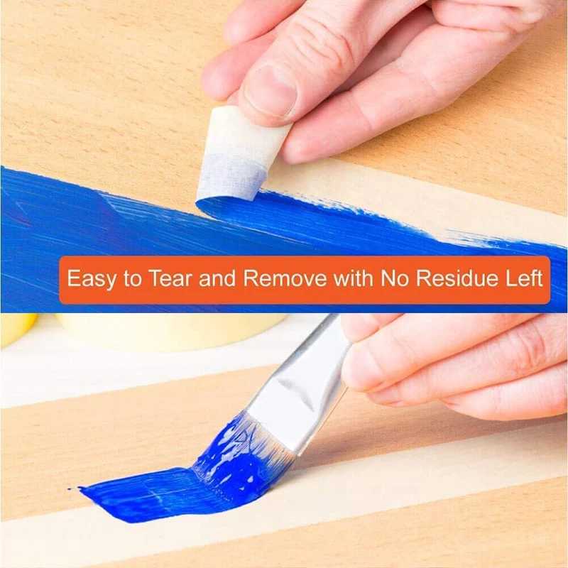 Custom wholesale degradable writable white craft kraft paper application masking self adhesive packing tape roll manufacturer