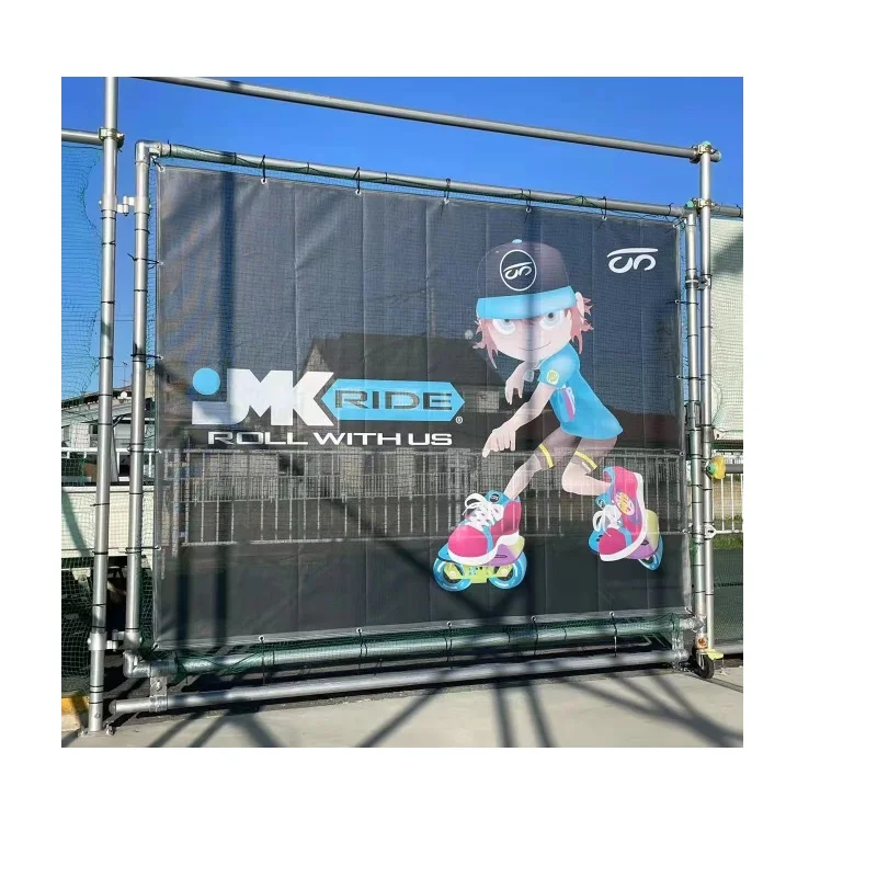 Mesh fence banner rolls pvc print cover banner barricade mesh banner
