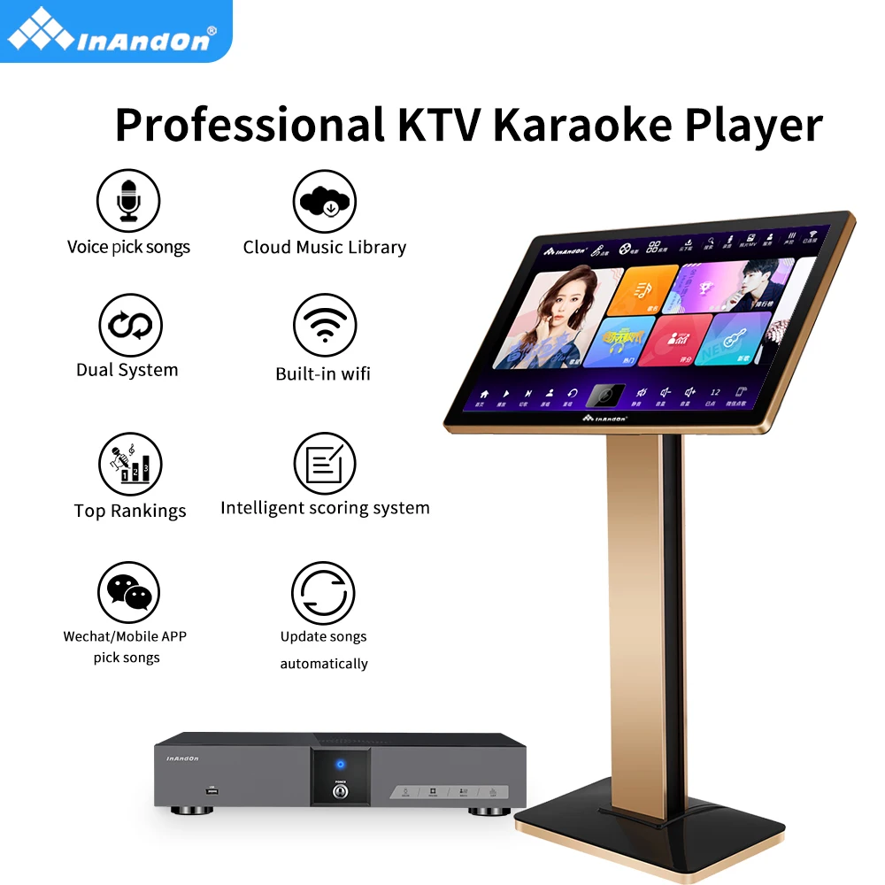 Hot Selling Home Theatre System KV-V5 Max Professional Karaoke Player Set 6T Chinese Karaoke Machine WiFi KTV Karaoke System