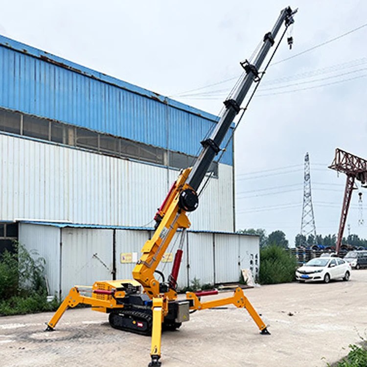 Crawler Spider Crane with Access to Elevator Construction Wireless Remote Control Hydraulic Spider Crane Spider Crane