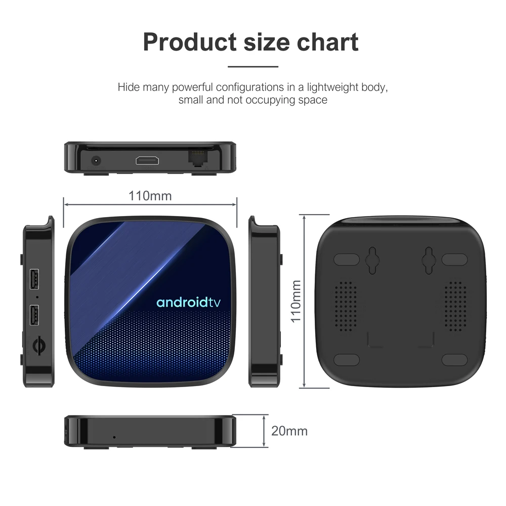 Elebao HAKO PRO Google Certificado Android  11 4K BT Voice Control S905Y4 AV1 4GB 32GB 5G WiFi Set Top Stb Smart Android TV Box