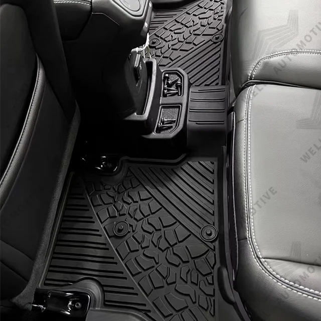Лидер продаж, всесезонные напольные коврики для Jeep Jl/Jk, прочные водонепроницаемые легко моющиеся коврики для автомобиля, вкладыши для ног //