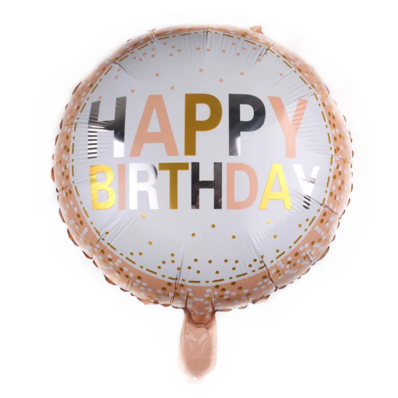 DJTSN 18 inch happy birthday aluminum film balloon baby birthday party decoration decorative balloon wholesale balloon