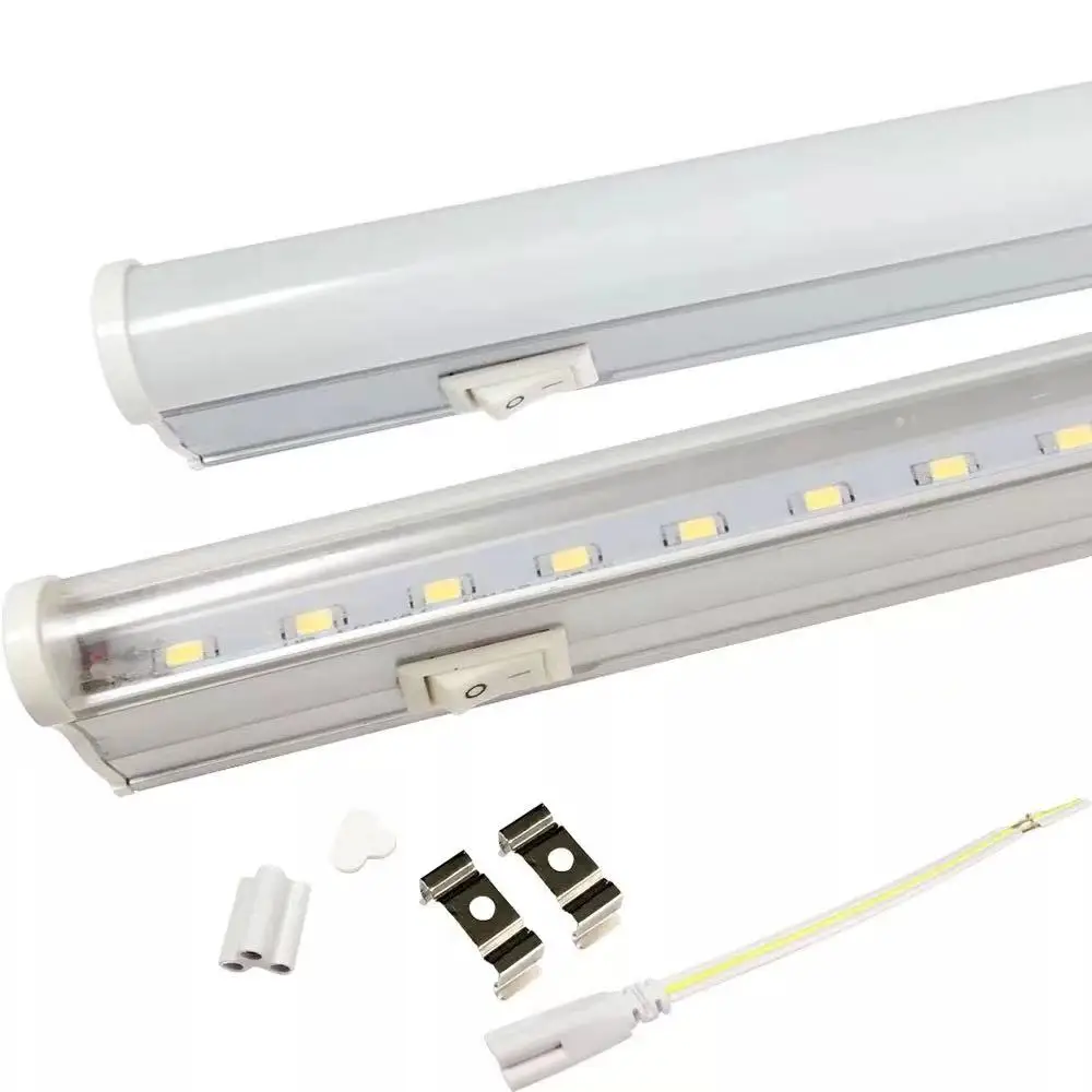 T5 интегрированный флуоресцентный 2 фута 3 фута 4 фута светодиодные трубки корпус Флуоресцентный светильник 18 Вт интегрированный T5 линейный светильник 18 Вт