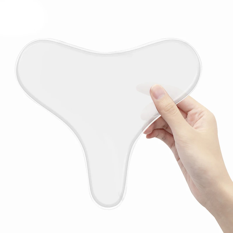 Silicone Anti-Wrinkle Chest Pad Anti-Wrinkle Adhesive Reusable Decollete Padding Silicone Seamless Nursing Chest Pads