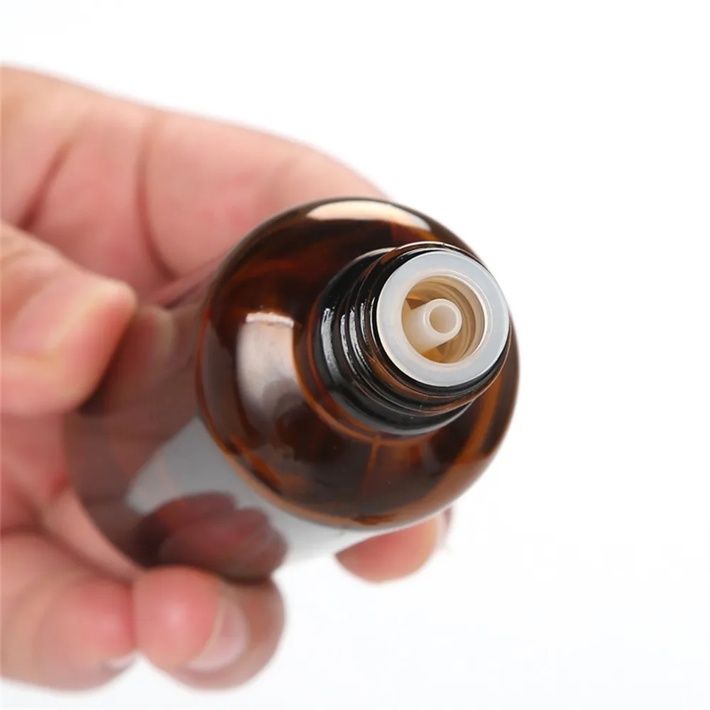 Hot sales 5ml 10ml 15ml 30ml amber glass essential oil bottle with euro dropper cap