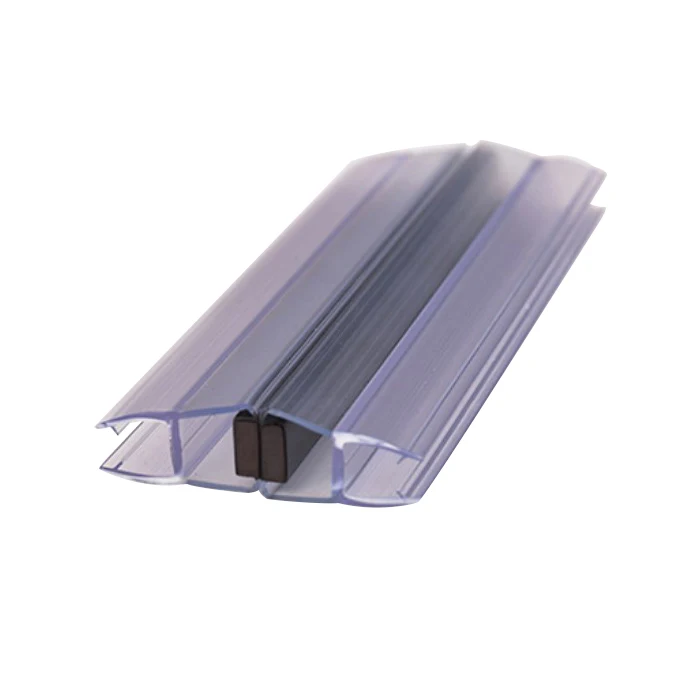 180 degree shower glass sliding door magnetic seal strip profiles