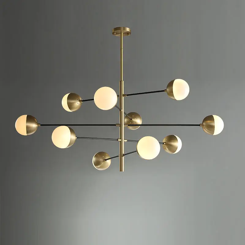 Nordic Molecular Lamps Magic Bean Glass Living Room Chandelier Creative Restaurant Post-Modern Simple Bedroom Luxury Chandelier