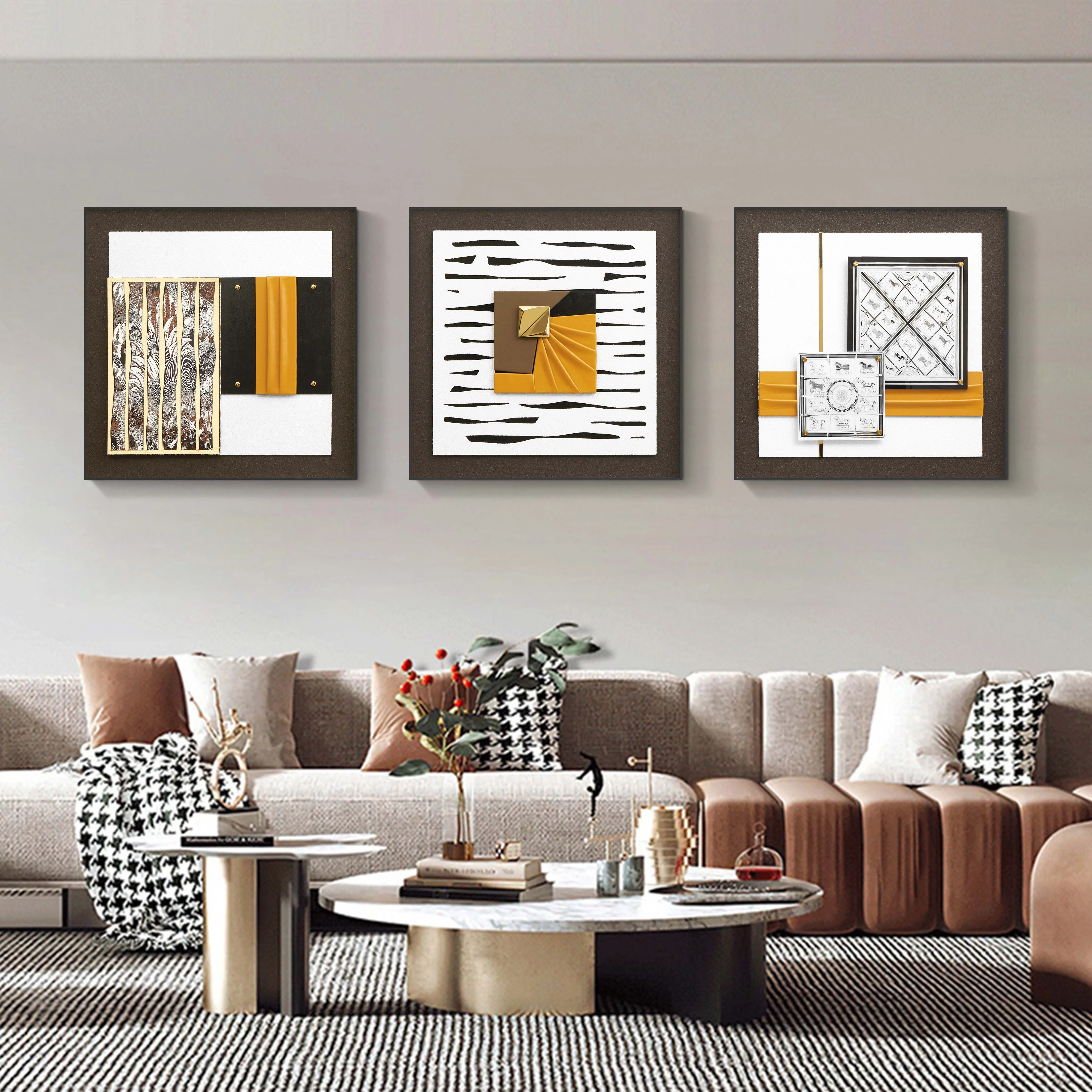 3d three-dimensional abstract painting  simple modern  abstract painting  hotel for painting wall decor