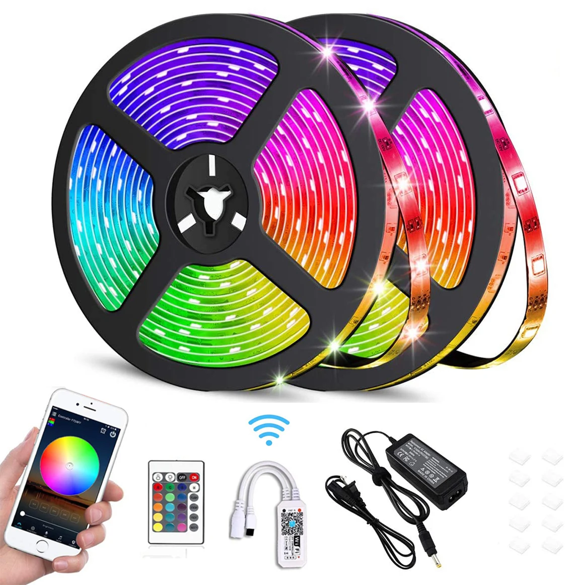 12 В 24 smd 5050 rgb светодиодные умные полосы света веревки задние рекламы для украшения