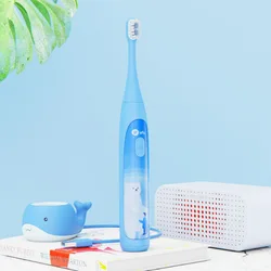 New 2022 USB Charging Ultrasonic Kids Electric Toothbrush With Blue tooth