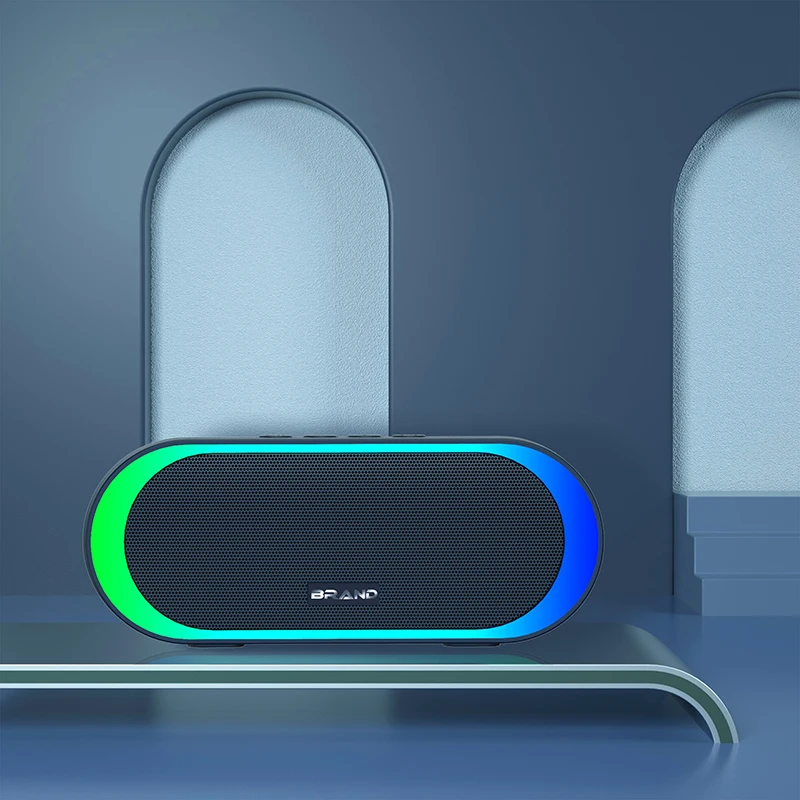RGB Light OEM Custom Portable BT Wireless Speaker 10W Super Bass Wireless BT Mini Speaker 6 Hours Playtime