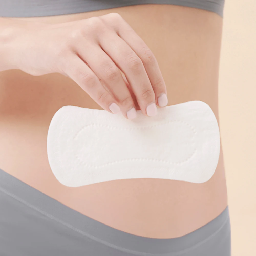 OEM ODM skin-friendly biodegradable pure white 100% pads organic cotton sanitary napkin