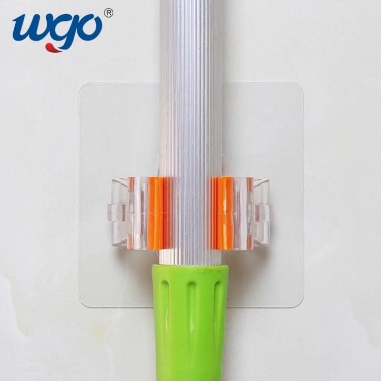 Versatile Home Garden StorageSelf Adhesive Wall Mount Cleaning Tool Organizer Broom Mop Holder Mop Clip
