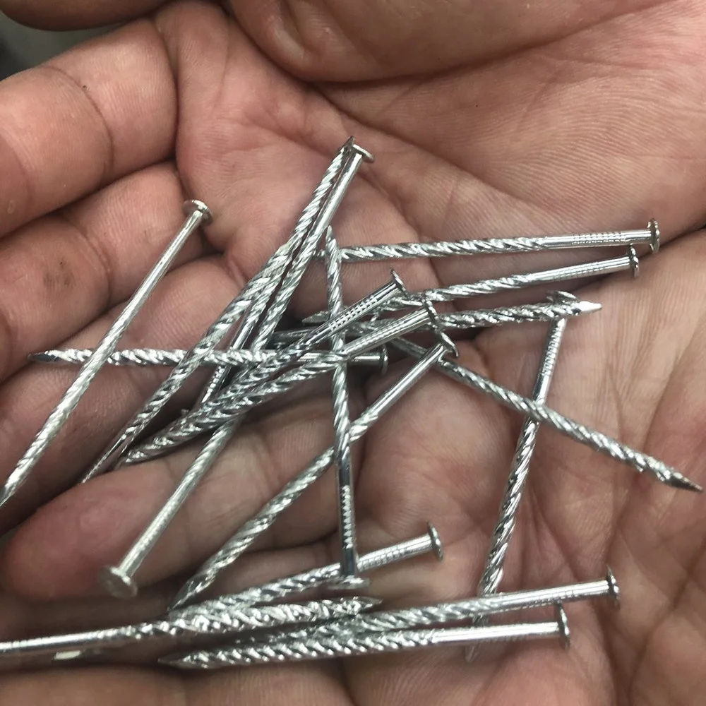 Hot Dipped Galvanized HDG Common Wire Nails with Twisted Shank