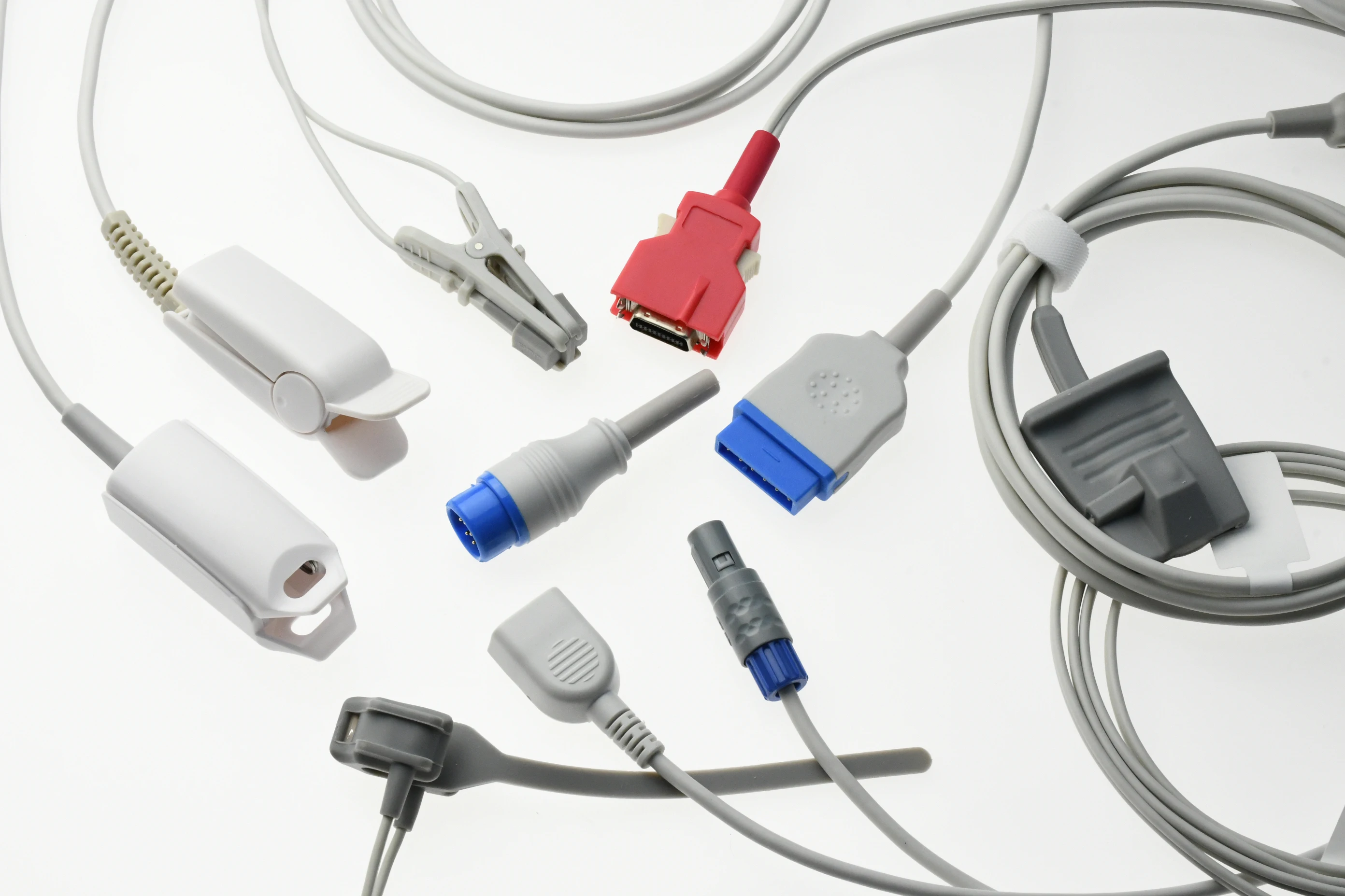 Spo2 Sensor Cable for Pulse-Oximeter Compatible with NELCOR Oximaxs DB9 Type of Monitor Probe  Reusable Blood Oxygen Connector