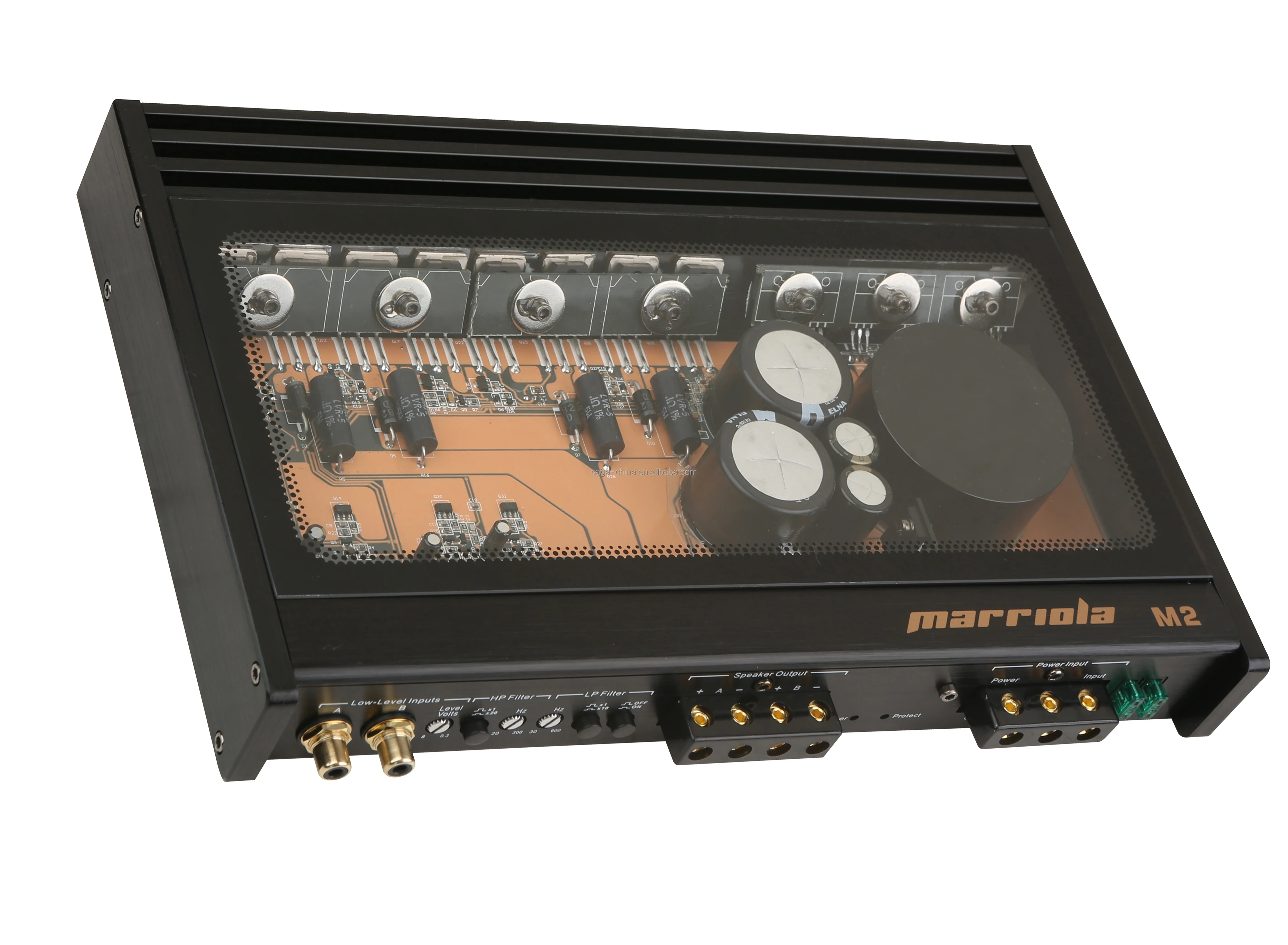 High quality car powerful  Amplifier 160*2w RMS REAL POWER M2  2channels