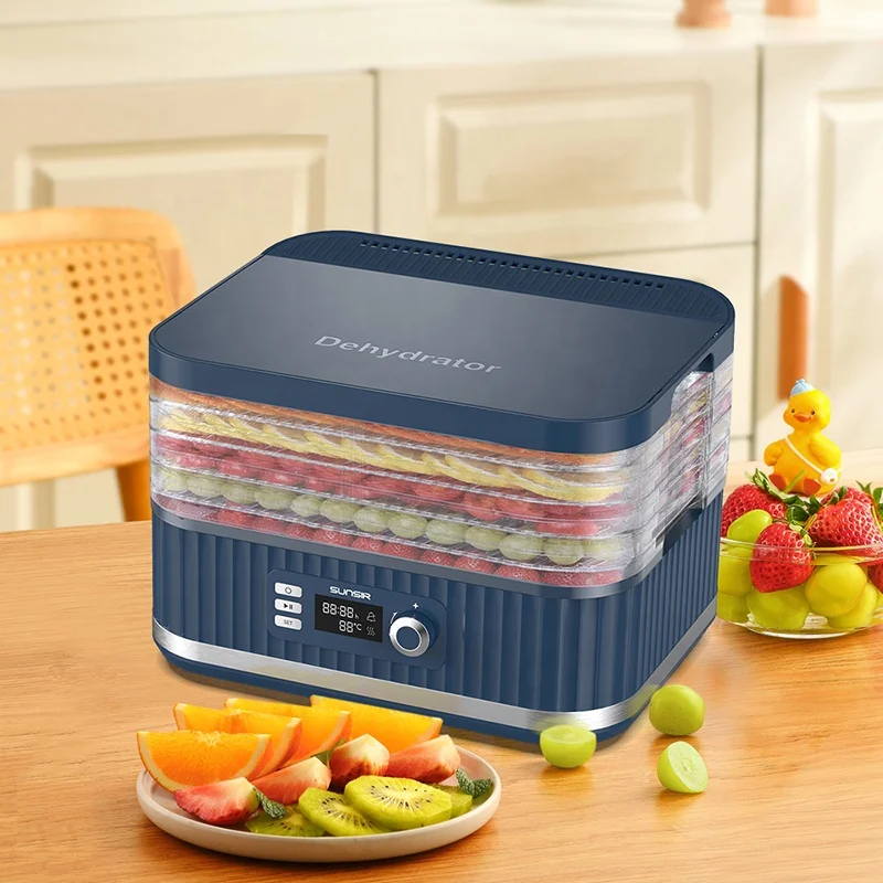 400W Food Dehydrator 5-9Trays LCD digital version Faster Drying for Beef Jerky  Meat Fruit Dog Treats Herbs