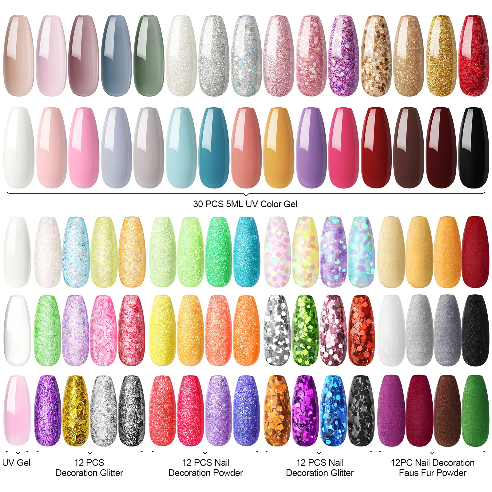 80W Nail Lamp 30pc UV Nail Gel Polish Wholesale Color Acrylic Gel COSCELIA Set Nail Drill Manufacturer for Salon