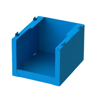Corflute Front Opening Stacking Warehouse clothing storage box Bin Corrugated Plastic Stackable clothing Picking Bin