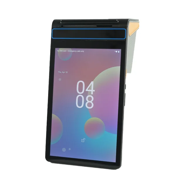 Android 12 All in One POS Tablet System Terminal Handheld SDK Functionality NFC Bluetooth With 58/80mm  Printer