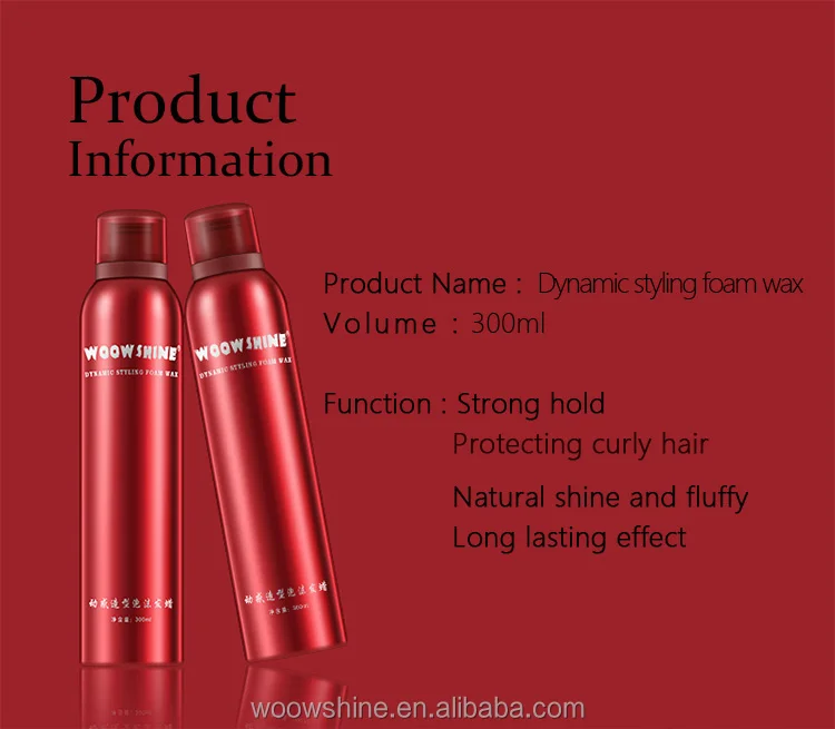 Private Dynamic Foam Wax Super Strong Hold Safe Water Soluble Effective Formulation Mousse