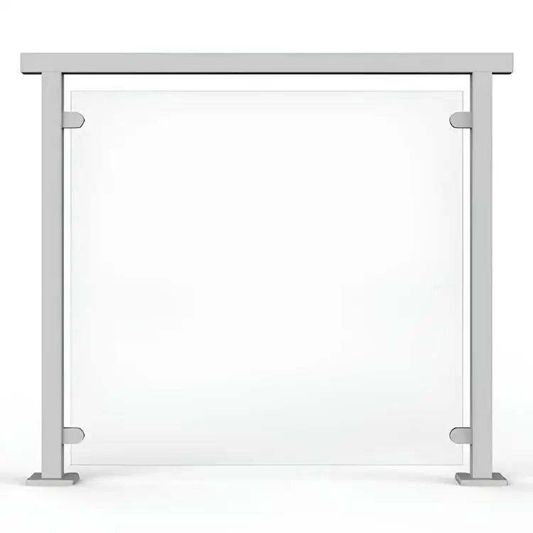 Modern Design Durable Terrace Parapet Railing Design Balcony Glass Railing Aluminium for Stairs