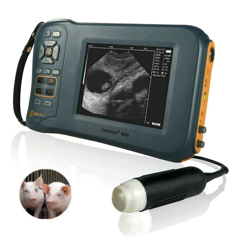 Best-selling veterinary B-mode ultrasound scanning portable animals battery vet ultrasound machine