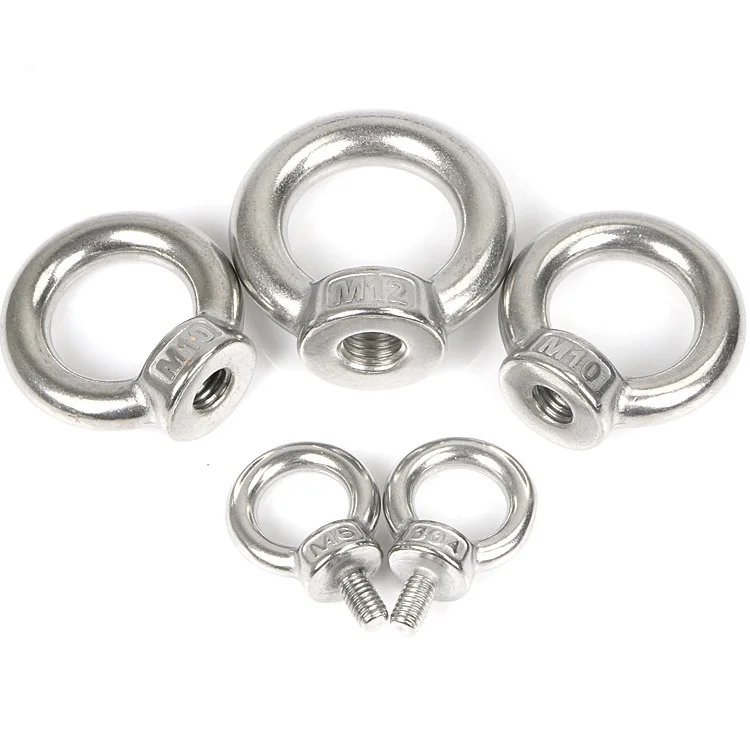 
High precision oem screw and nut stainless steel hardware lift eye bolt 