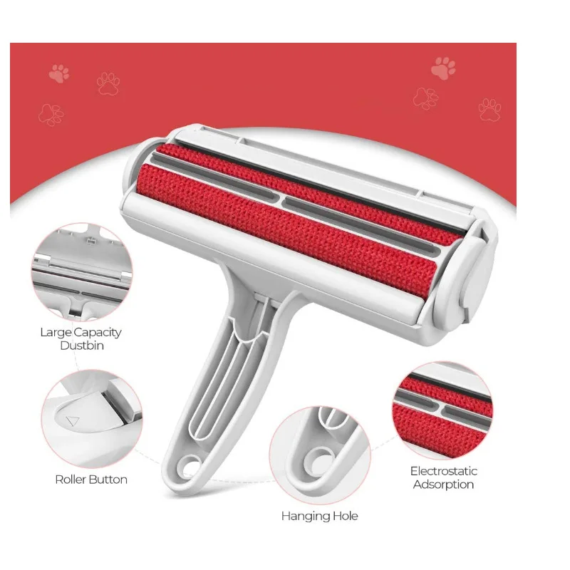 Self-Cleaning Reusable Pet Fur Dog Hair Cat Hair reusable brush lint sticky rollers for pet hair