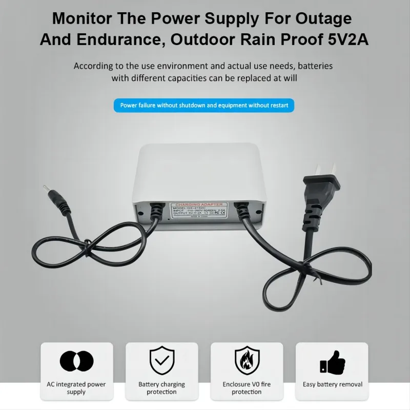 UPS Uninterrupted Power Supply Standby AC DC 5V2A Three Phase for Computer & Outdoor Monitoring Camera