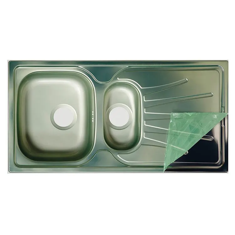 70mic low adhesion PE laser cutting deep drawing panda protection film for 2B BA 4K 8K mirror stainless steel plate