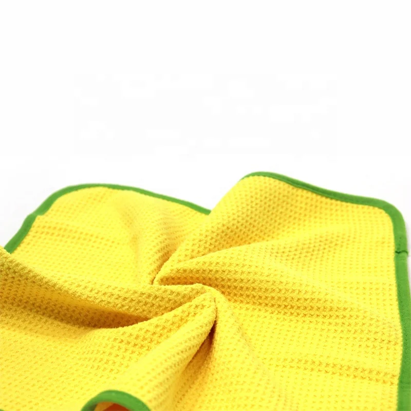 40*60 CM Yellow Microfiber Drying Car detailing cloth Glass cleaning towel for car care