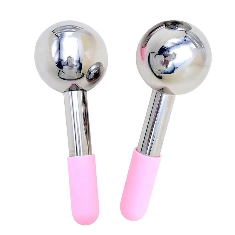 New Arrival Ice Globes Stainless Steel Metal Cryo Cooling Firmming Stick Face Massage Wand Facial Ice Globes