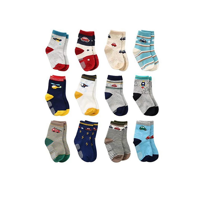 BY-N1205 Baby Children Socks Shoes with Rubber Casual Kids Knitted Girls Dress Socks Spanish Style Baby Socks Crew