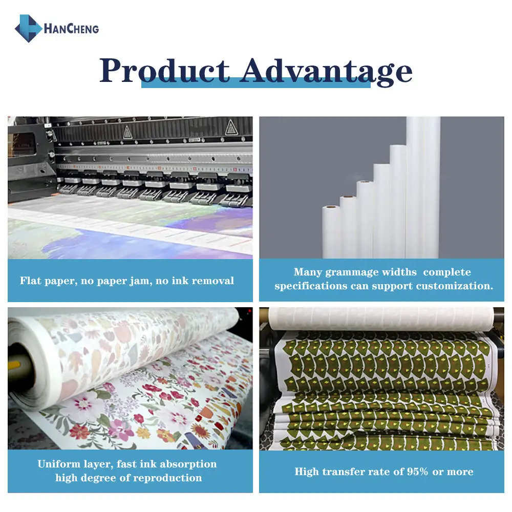 A3 Size 125 gsm White Sublimation Paper for Heat Transfer Printing on Textiles Clothing Leather Cups with 100gsm Metal Material