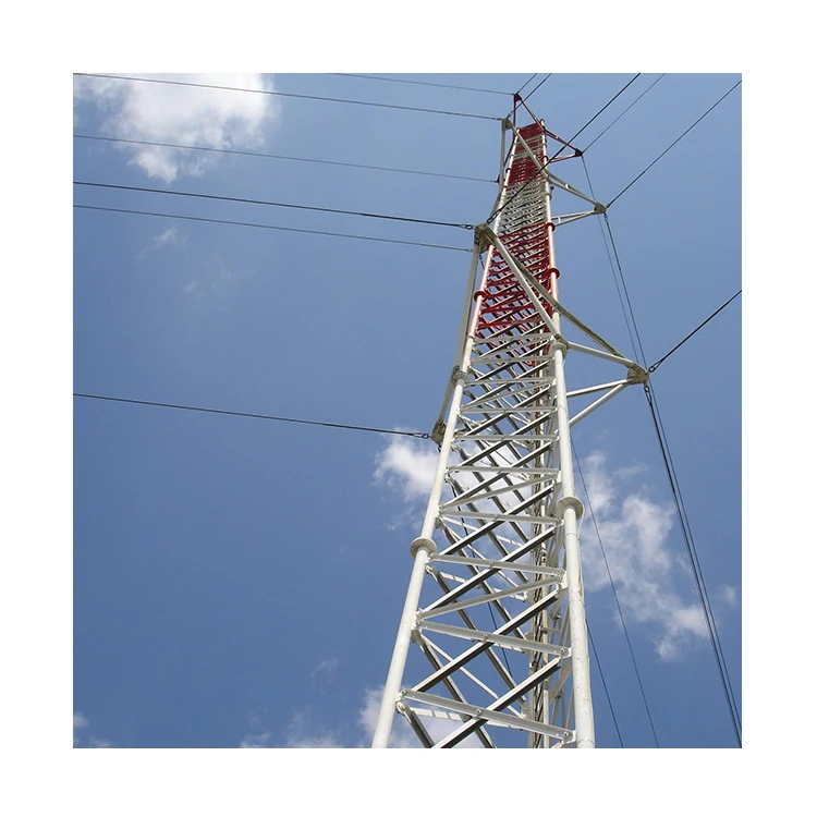 Manufacturer Wholesale Portable Telecommunication Monopole Guyed Wire Tower