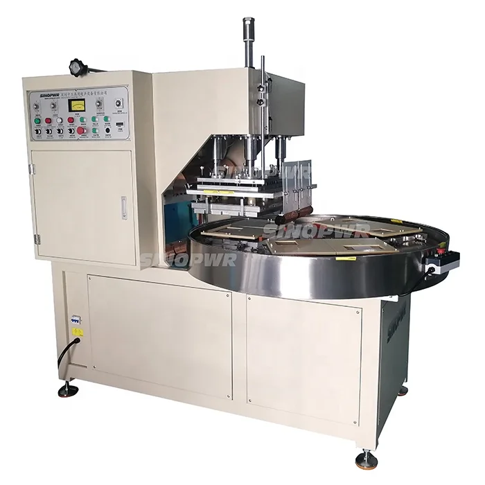 Multi heads rotary plate high frequency plastic welding machine blood bag welding machine